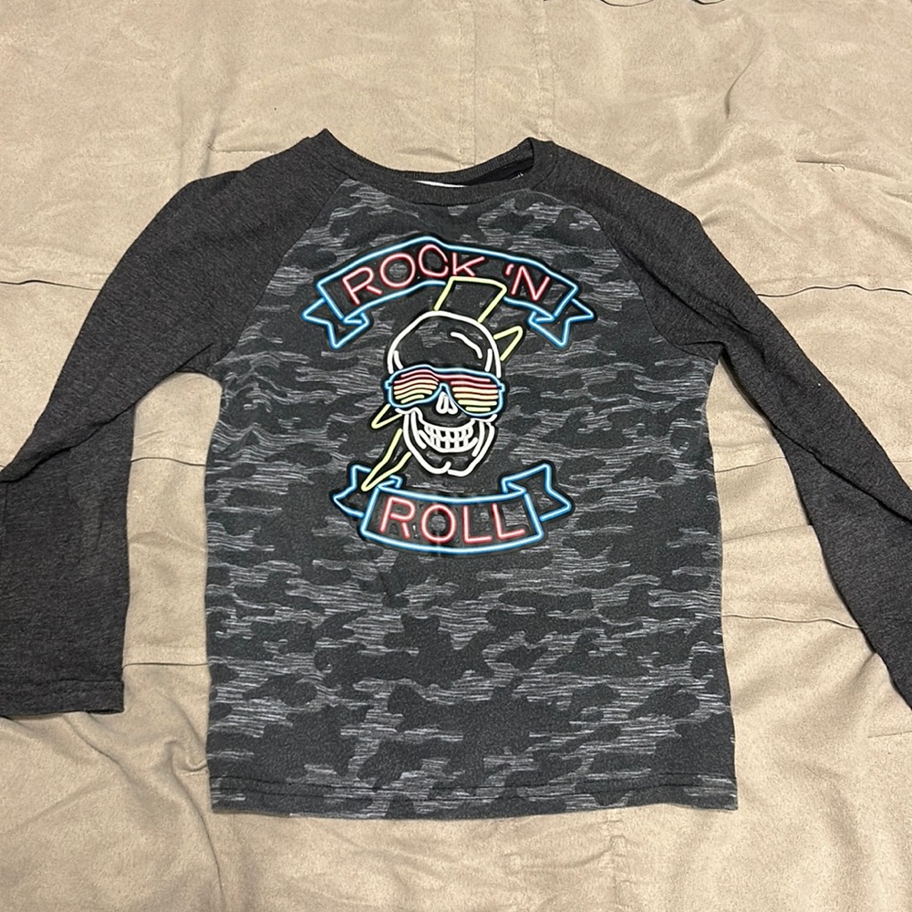 Gray Rock & Roll Long Sleeve
